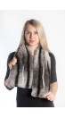 Rex Chinchilla fur scarf - Large